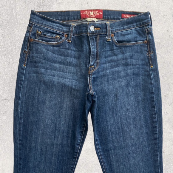 Lucky Brand Classic Fit Crop Dark Denim Jeans - Women’s Size: 10/30 - Picture 2 of 11